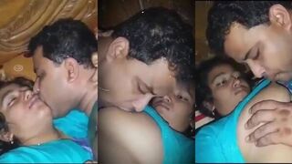 Newlywed Bangla Girl Kissing Milk Tanker Boobs Sucking Clip
